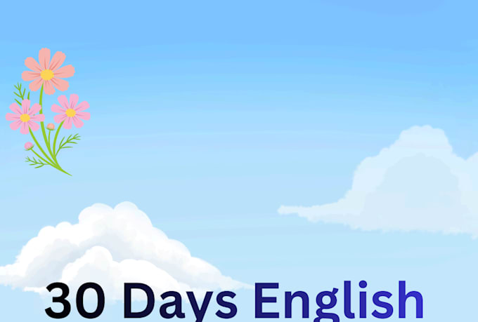 provide 30 days english learning challenge PDF for beginners